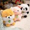 16cm Little Panda Pig Plush Toys Cartoon Kawaii Soft Stuffed Dolls Girls Table Companion Plush Toys Homedecor Pillow