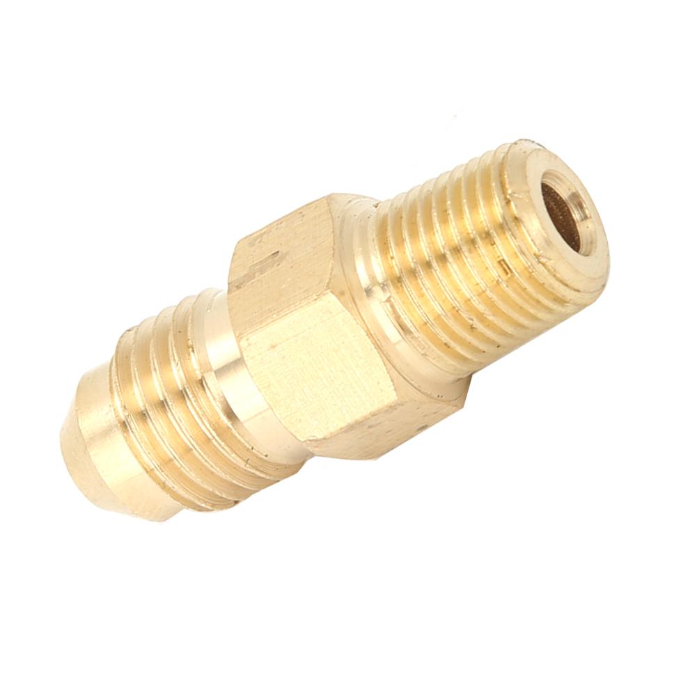 2PCS Brass Adapter Oil Gas Fitting Straight Male AN4 To 1 8in Male NPT Connector