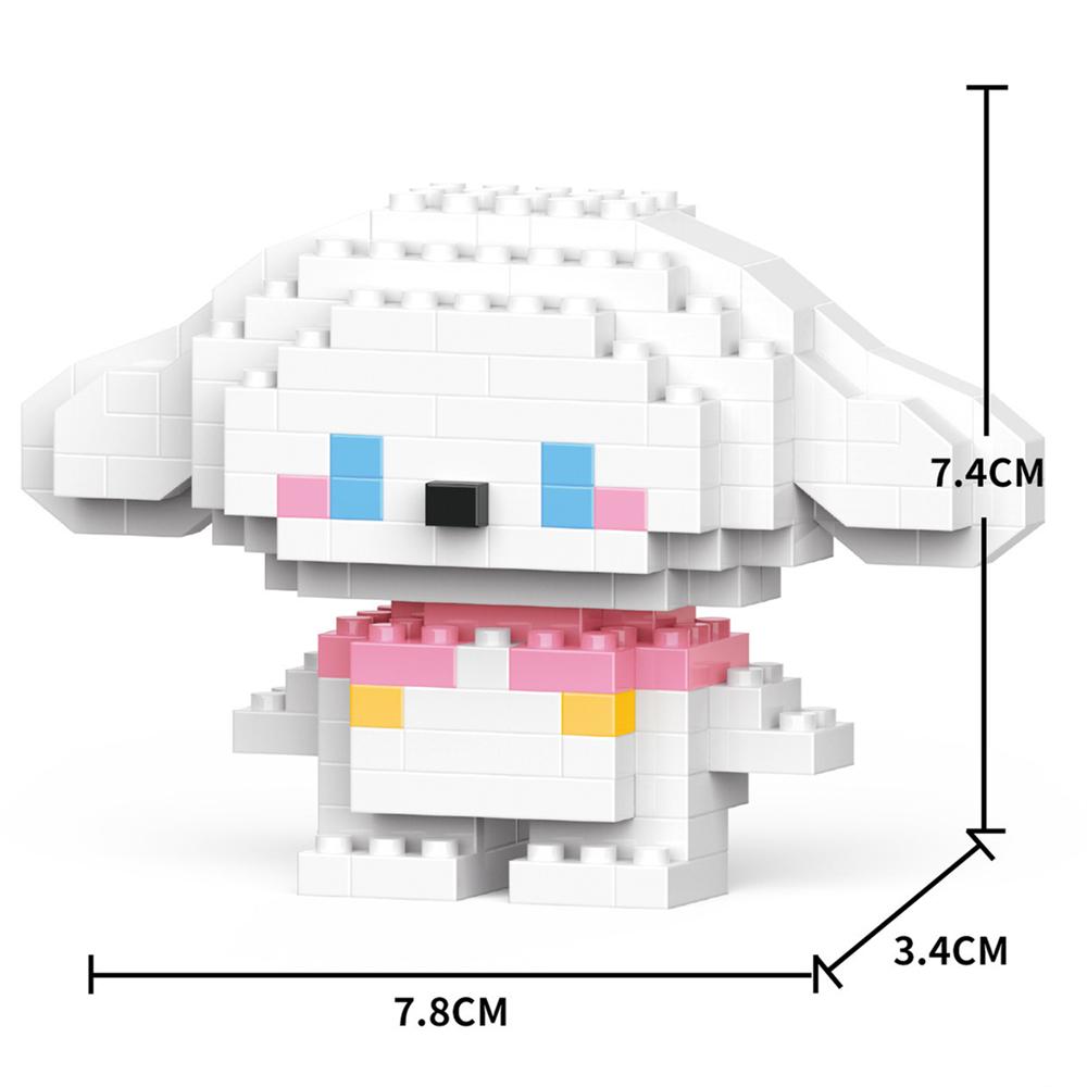 

Cartoon Anime Sanrio Kawaii Kuromi Sponge Kurome Blocks FunnyJoy Mouse Building Blocks Doll Toy Kids Birthday Gift No Box