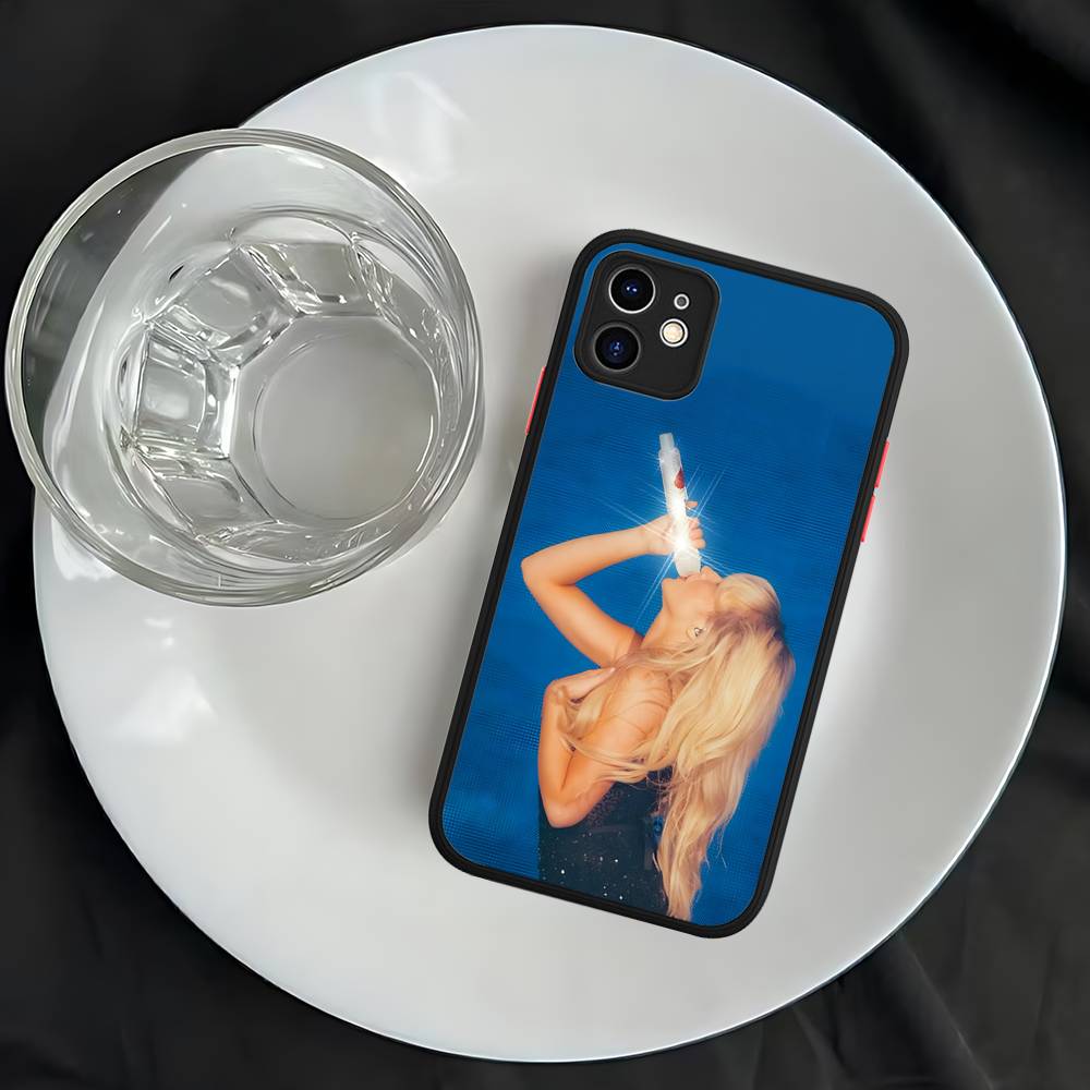 Singer S-Sabrina C-Carpenter For IPhone 16 13 15 11 12 14 Pro Max 15 16 Plus X XS MAX Matte Phone Cover