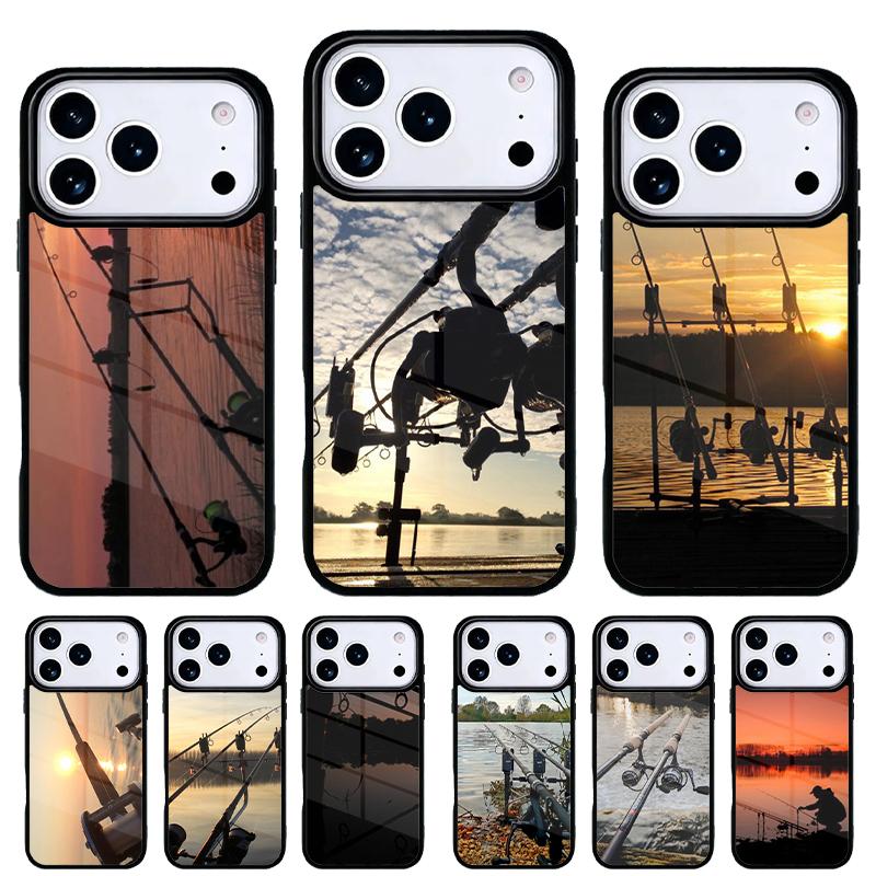 CARP FISHING RODS Phone Case for iPhone 17 16 15 14 13 Pro Max Back Cover for 12 11 Pro Coque