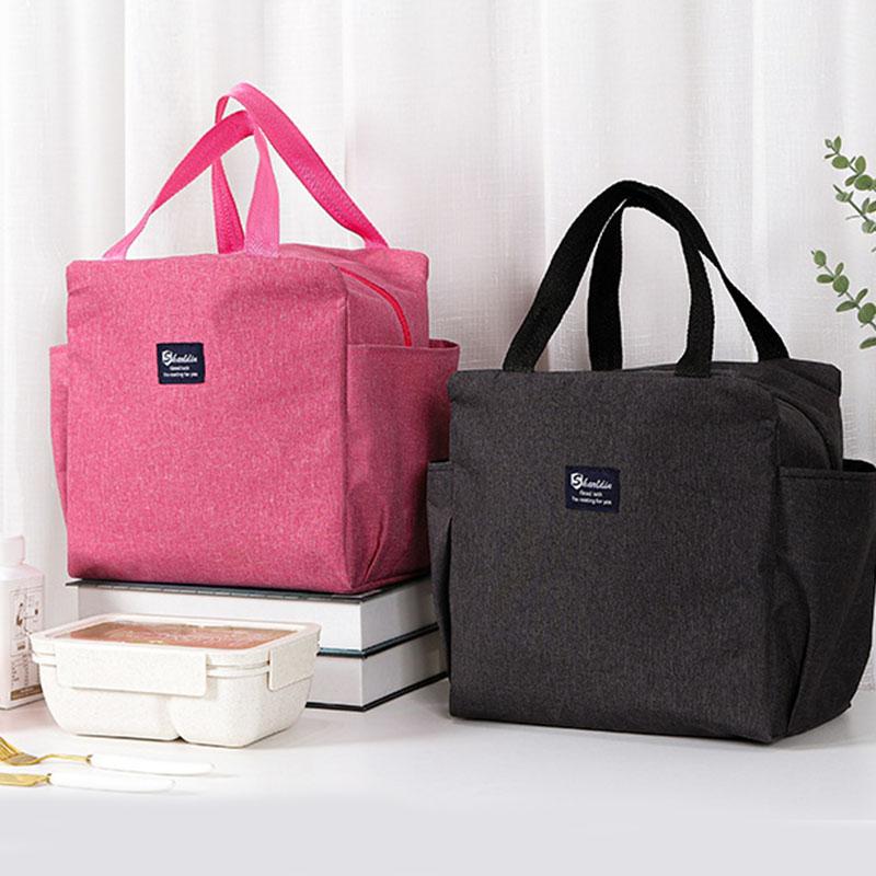 Borsa Termica Multifunzione ad Alta Capacità Impermeabile in Tessuto Oxford Portatile con Cerniera Borsa Pranzo Termica per Donne Lunch Box Borsa per Cibo da Picnic