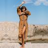Cotton Beach Kimono Women Cover Ups Print Beach Cover Up Saida De Banho Para Praia Sarong Robe