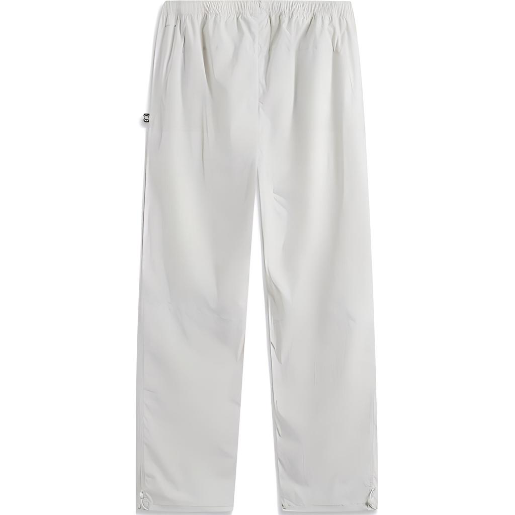 Li Ning Basketball Series Solid Color Mid-Waist Drawstring Comfortable Breathable Straight-Leg Sports Pants Men bottoms Light-Gray AYKU987-1