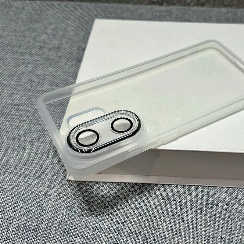 Dla Vivo X200 FE Folia Ochronna na Obiektyw Przezroczysty Etui na Telefon Dla VIVO S30 Pro Mini Kolor Cukierkowy Miękki Silikon Odporny na Wstrząsy Pokrowiec na Telefon