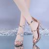 Summer Women's High Heel Shoes Elegant Temperament High Heel Sandal Luxury Crystal High-heeled Sandals for Women Sandalias Mujer