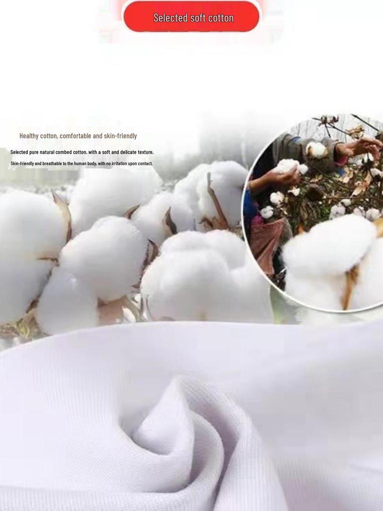 Brand Women's Plus Size Long Sleeve Printed Cotton Top – Round Neck, Casual Style