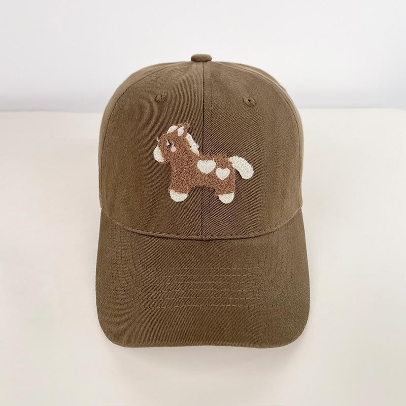 Korean Cute Pony Embroidered Baseball Cap Fashion Versatile Baseball Cap For Women Men