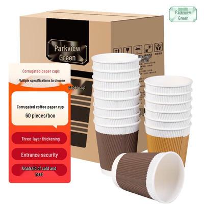 Fangcaodi 280ml Einweg-Kaffeebecher