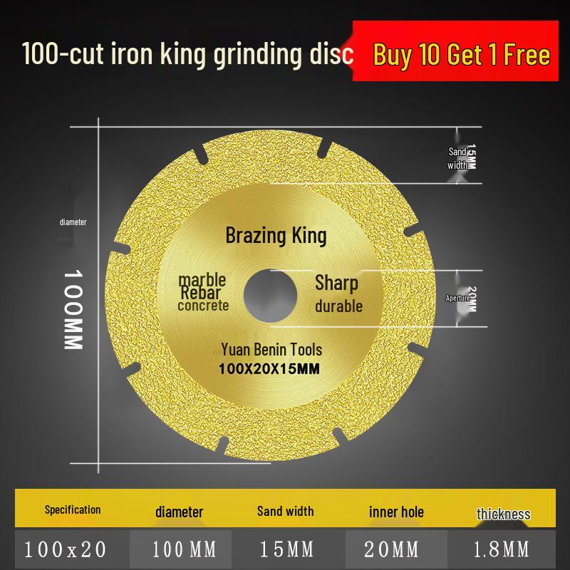 

Cutting King Metal Dry Angle Grinder Disc for Alloy & Stainless Steel