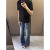 Mens Vintage High Street Vibe Jeans Straight Leg Slim Fit Flare Denim Pants Fall 2025
