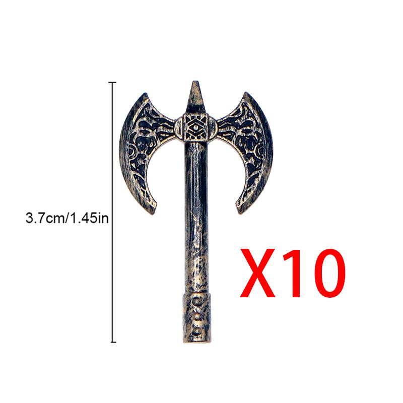 MOC Medieval Weapon Accessories for Building Blocks - Sword Shield Bow Axe Hammer Spear Gun Set