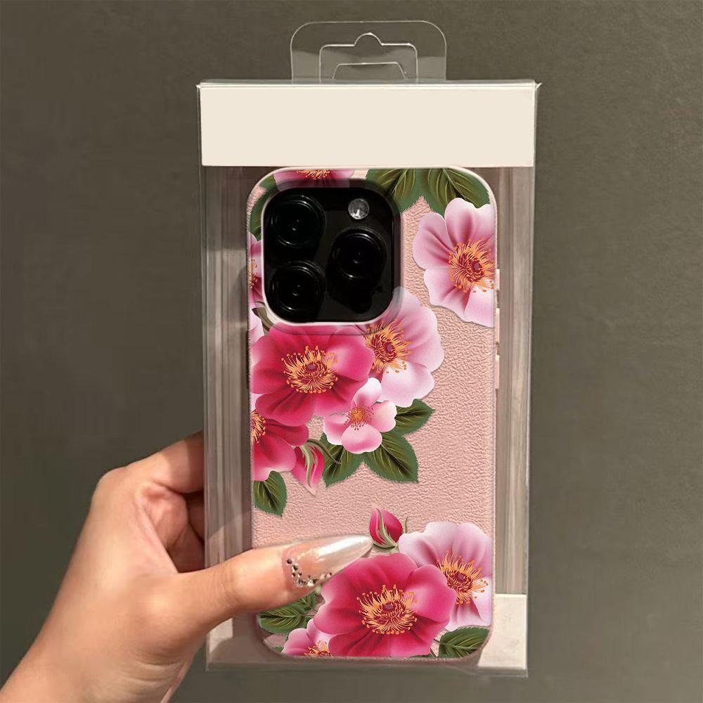 Watercolor Flower Pattern Phone Case For Iphone 17 15 16 Plus 11 Pro Max 12 13 14 17E 16E Non-Yellowing Shockproof Back Cover