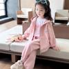 Trendiger Mädchen-Freizeitanzug für Frühling/Herbst - 2025 Neuer Stil, Lässiges zweiteiliges Mode-Set