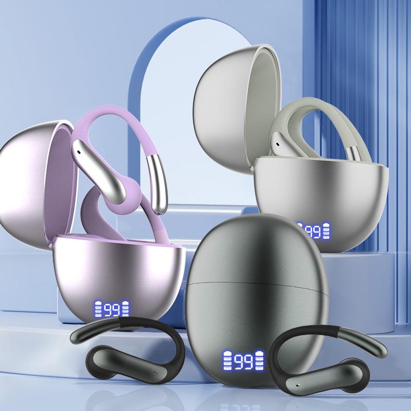 Xiaomi K10 Model Air Pods Wireless Bluetooth Earphones Tws Over-Ear Design Oval Shape Fashionable Charging Case Comfortable Unobtrusive