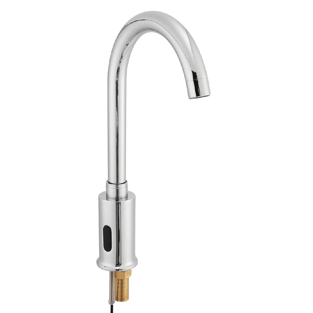 AC.220V Elektronik Otomatik Sensör Kontrollü Mutfak Su Musluğu Kızılötesi Modern Banyo Lavabo Bataryası Lavabo Sensörlü Musluk Ellerin Dokunuşu