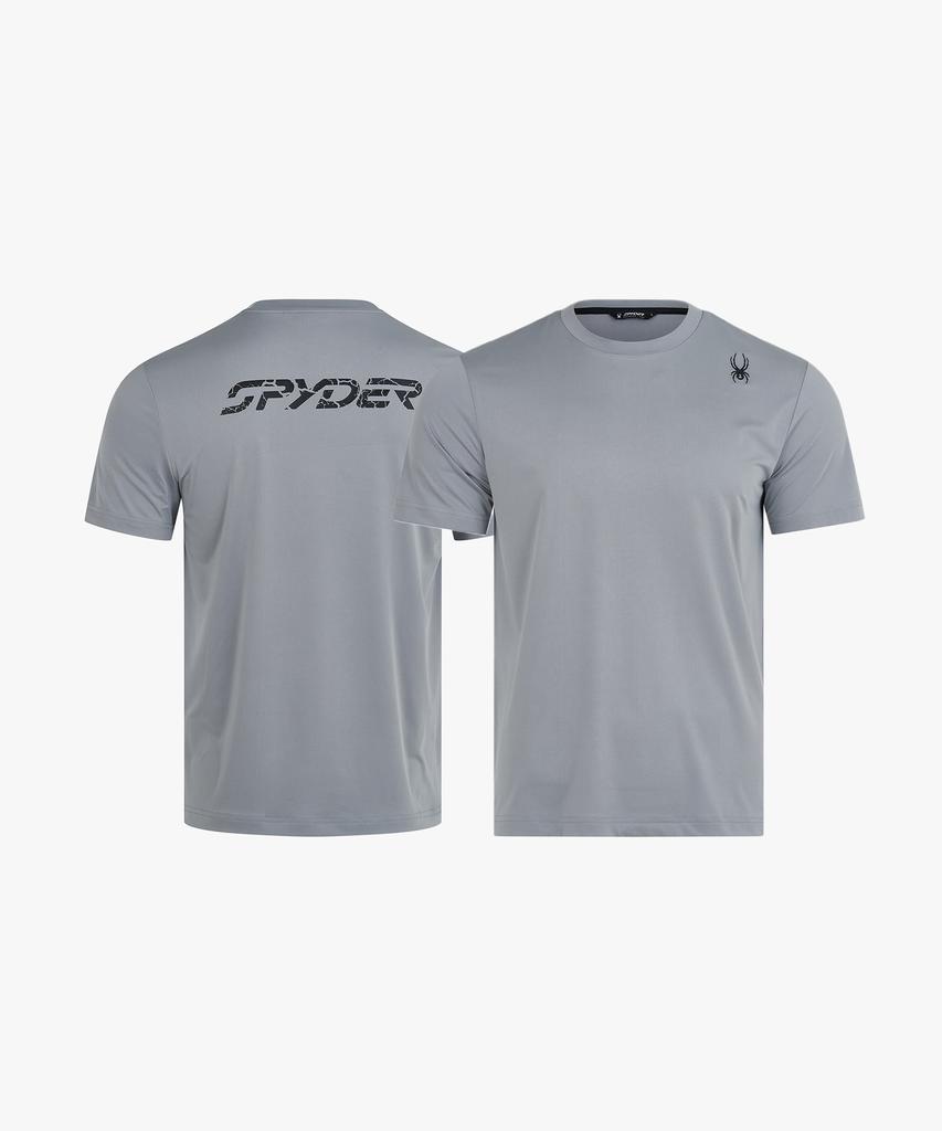 SPYDER Men'S Proweb Training Crack Logo Short Sleeve T-Shirt Splmcnrs001Mgry