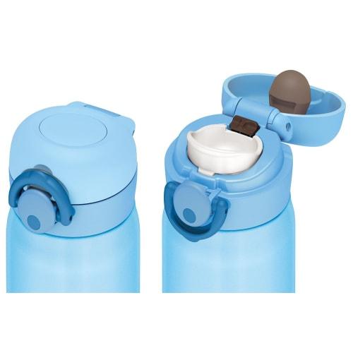 Thermos Vacuum Insulated Portable Mug with One-Touch Opening, 500ml, Light Blue, JNR-500 LB