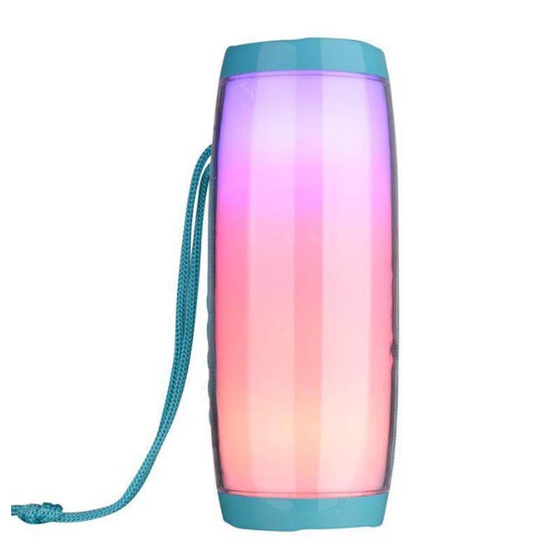 Altavoz Bluetooth Inalámbrico con Luces LED - Subwoofer Portátil para Uso en Exteriores, Regalo Creativo, Luces Coloridas.