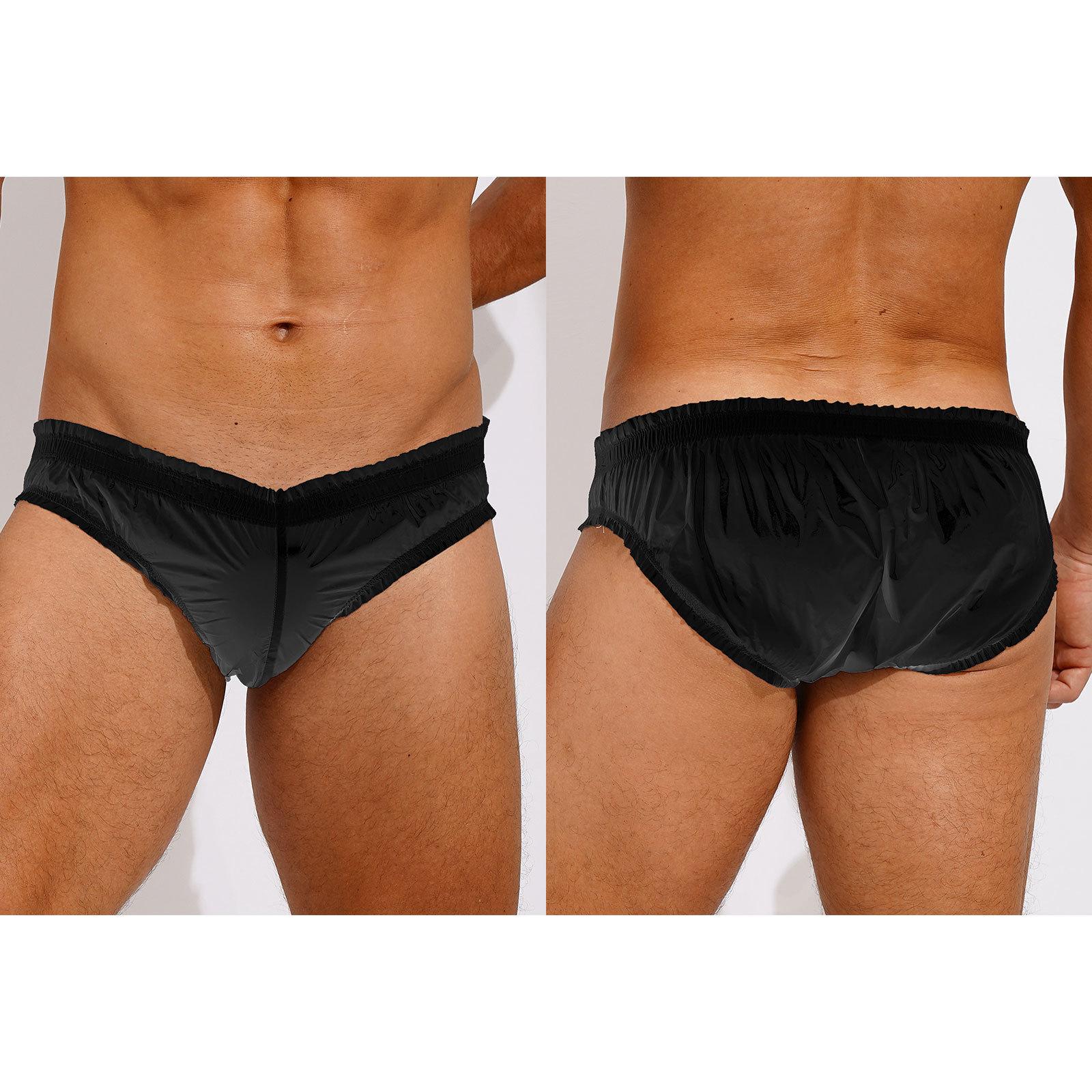 

Чоловічі трусики для плавання бікіні з низькою посадкою та еластичним поясом Нижня білизна Купальники M чорний