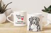 Bernese Mountain Dog, Berner Sennenhund - Cup with a Dog, Adorable Cup with a Heart-shaped Handle, Universal Gift from the Art-Dog Brand
