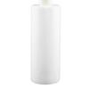 Pressed Soap Dispenser Plastic Bottle with 304 Stainless Steel Pump Head for Kitchen Sink Silver