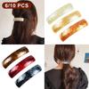 6/10 Pezzi Bellissime Linee Capelli Francesi Semplici Retrò Classiche Grandi Fermagli a Scatto Accessori per Capelli Grandi Fermagli per Capelli per Donne