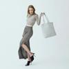 CANDY CRUSH DENIM TOTE v LIGHT GREY