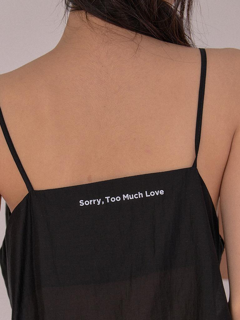 SORRY, TOO MUCH LOVE Ethereal Lace Bustier Sheer Dress_Black