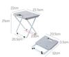 Portable Camping Chair Foldable Collapsible Footstool Compact Seat Mini Lightweight Stool for Travel Beach Lawn Picnic Outdoor