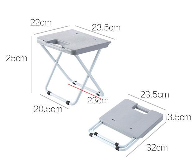 Portable Camping Chair Foldable Collapsible Footstool Compact Seat Mini Lightweight Stool for Travel Beach Lawn Picnic Outdoor