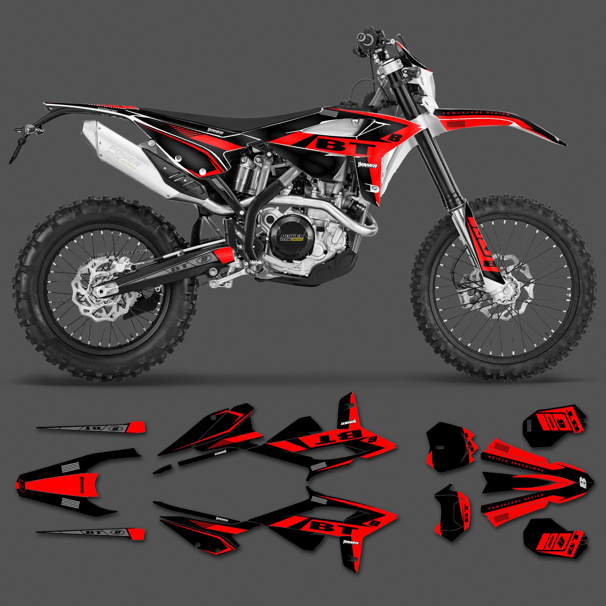 PowerZone Custom FOR RR Graphic Decal & Sticker Kit For BETA 2022 2021 2020 RR RR-S 125 200 250 300RR 350 390 430 480 RR-S RX 03