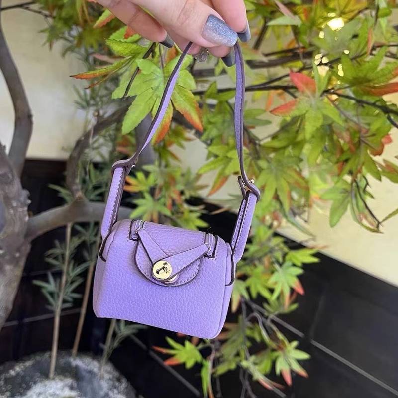 Lindy Cute Bag Pendant With Soft Faux Leather For Keys And Backpack Decor