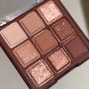 2025 Mocha Chocolate 9 Colors Eyeshadow Palette Matte Pearly Glitter Finish Makeup Chocolate Eye Shadow Palette