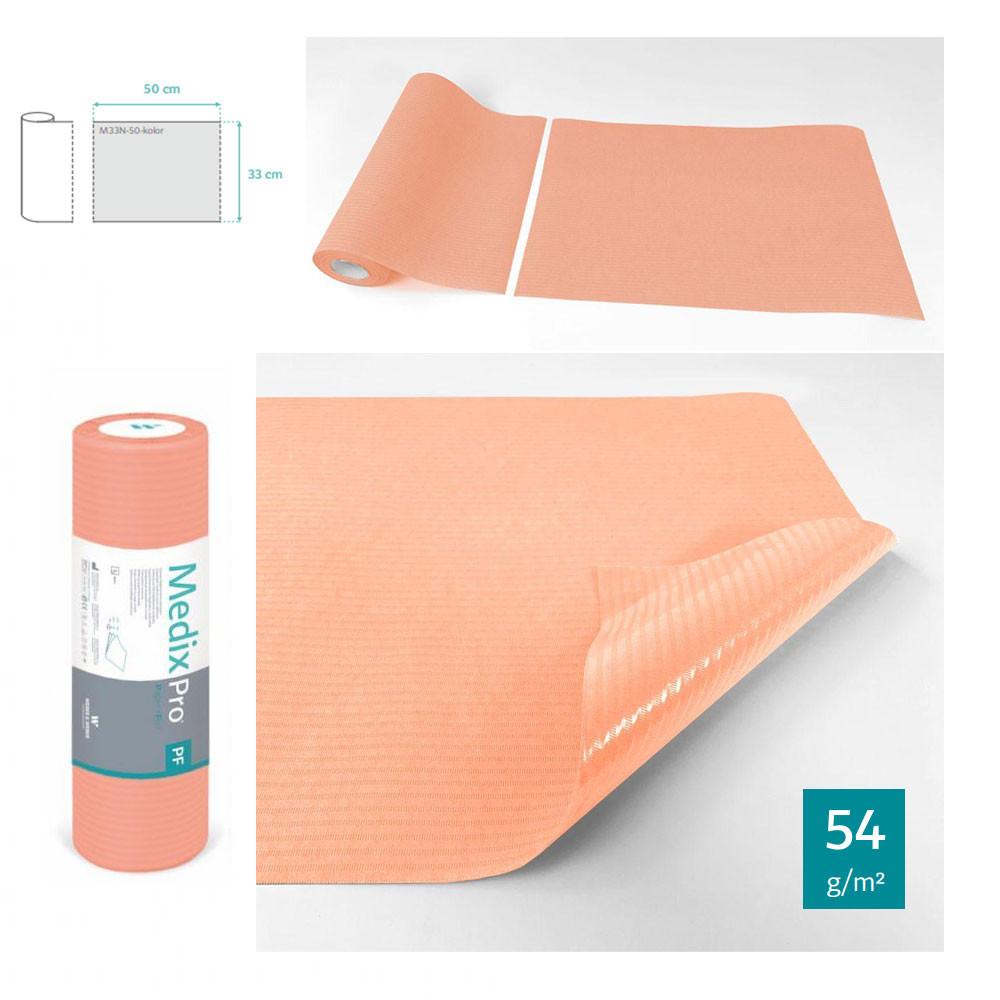 Hygienic Pad On A Roll 33cm X 50cm Apricot Foiled 54g Medixpro 50 Pcs