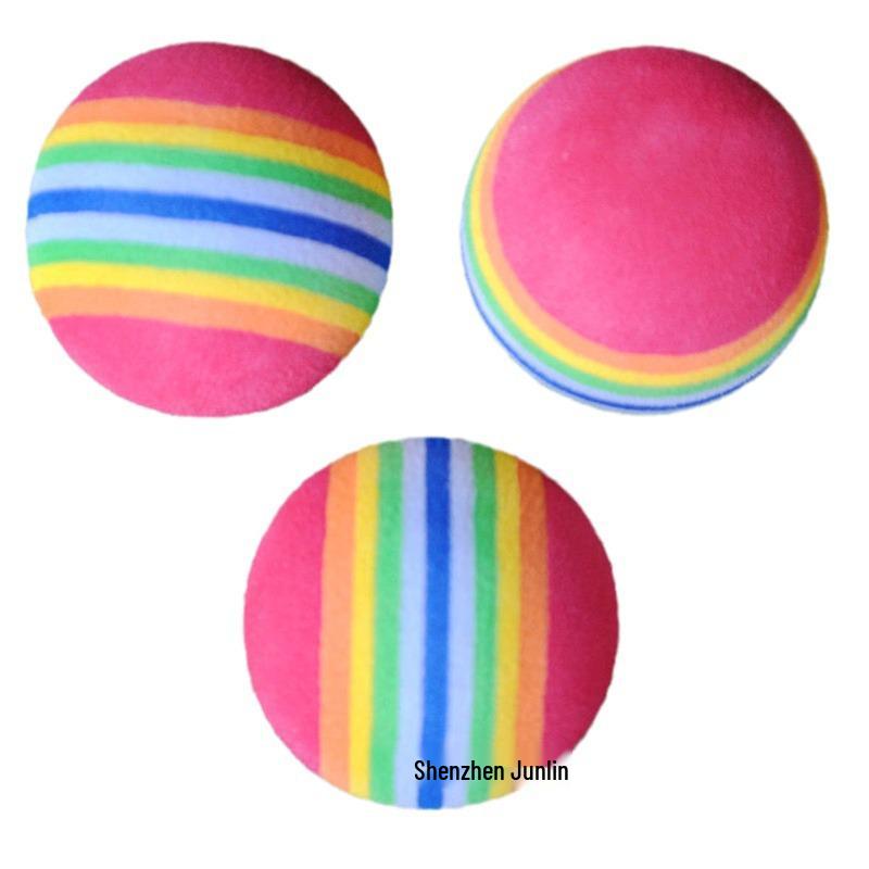 5-Color Golf Rainbow Foam Practice & Pet Balls - 5 Sizes