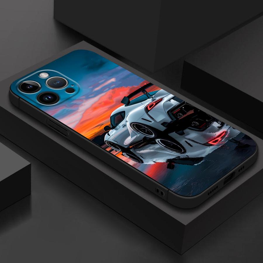 Cool Car Black Soft Shell Case for Google Pixel 8 Pro 6a 7 Pro 6 Pro 9a 9 Pro XL 7a 8a