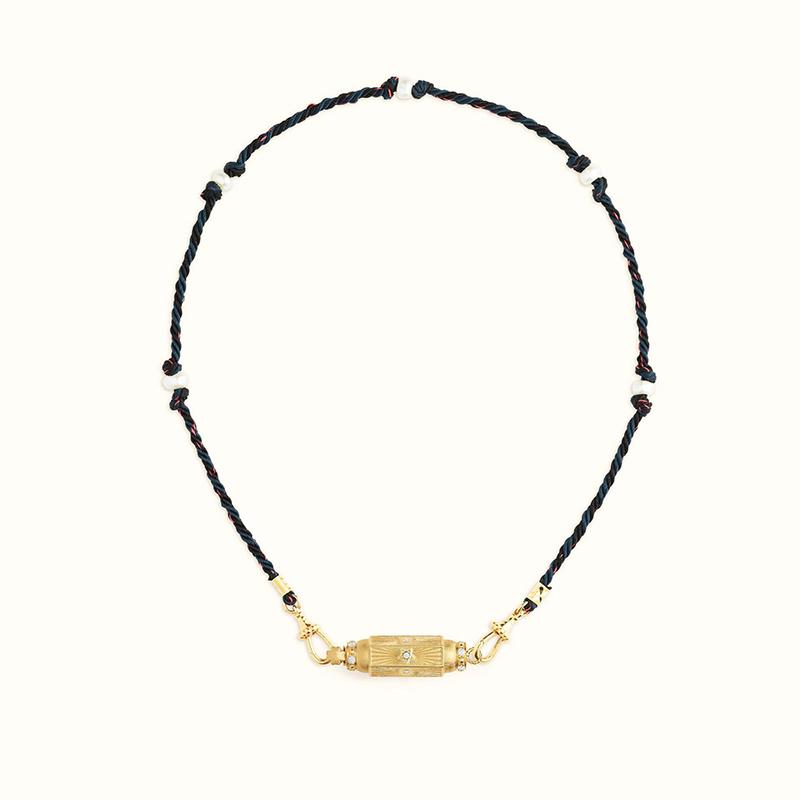 Retro Colored Stainless Steel Pendant Necklace For Women Handmade Braided Rope Chain Jewelry Accessories