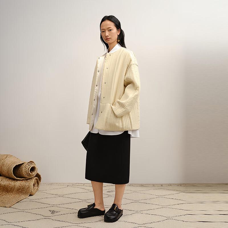 Less 2025 H-Line Wool Blend Long Skirt
