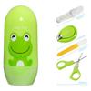 4PCS Baby Nail Scissors Cartoon Animals Trimmer Sets Safety Care Nail Scissors Nails Suit Newborn Baby Care Cleaning