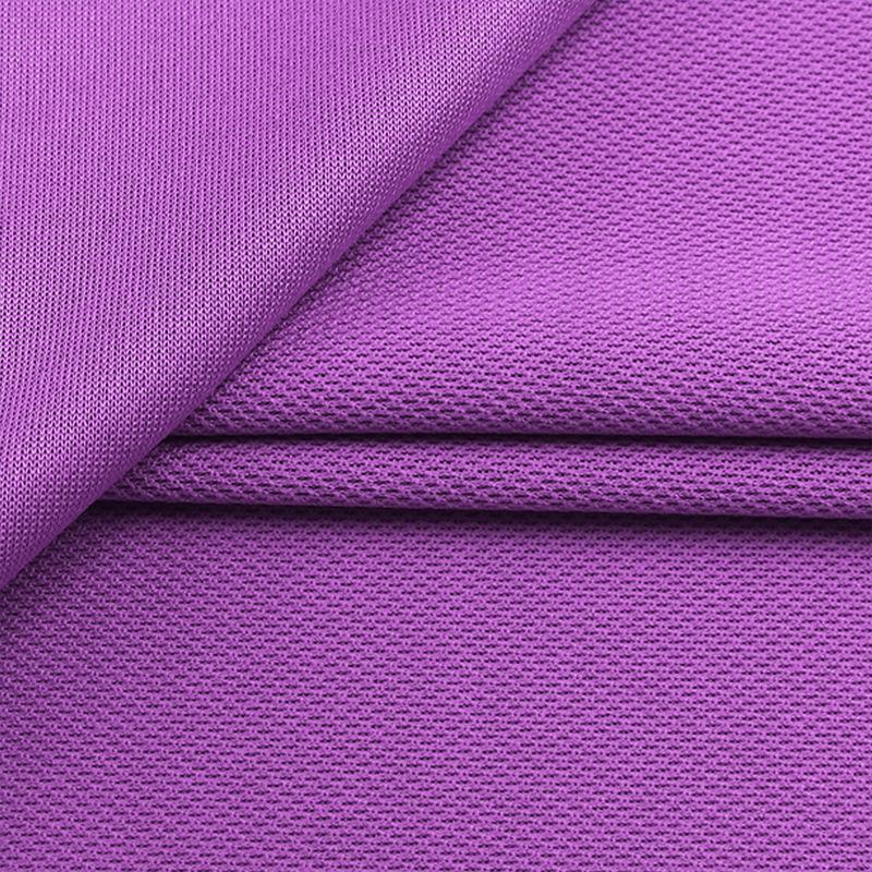 Moisture-Wicking Silk Pique Sportswear Fabric for Summer