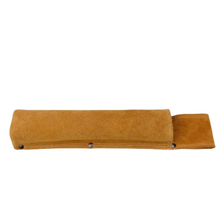 Heat-Resistant Cowhide Waist Bag for Welders with Thickened Hardware
