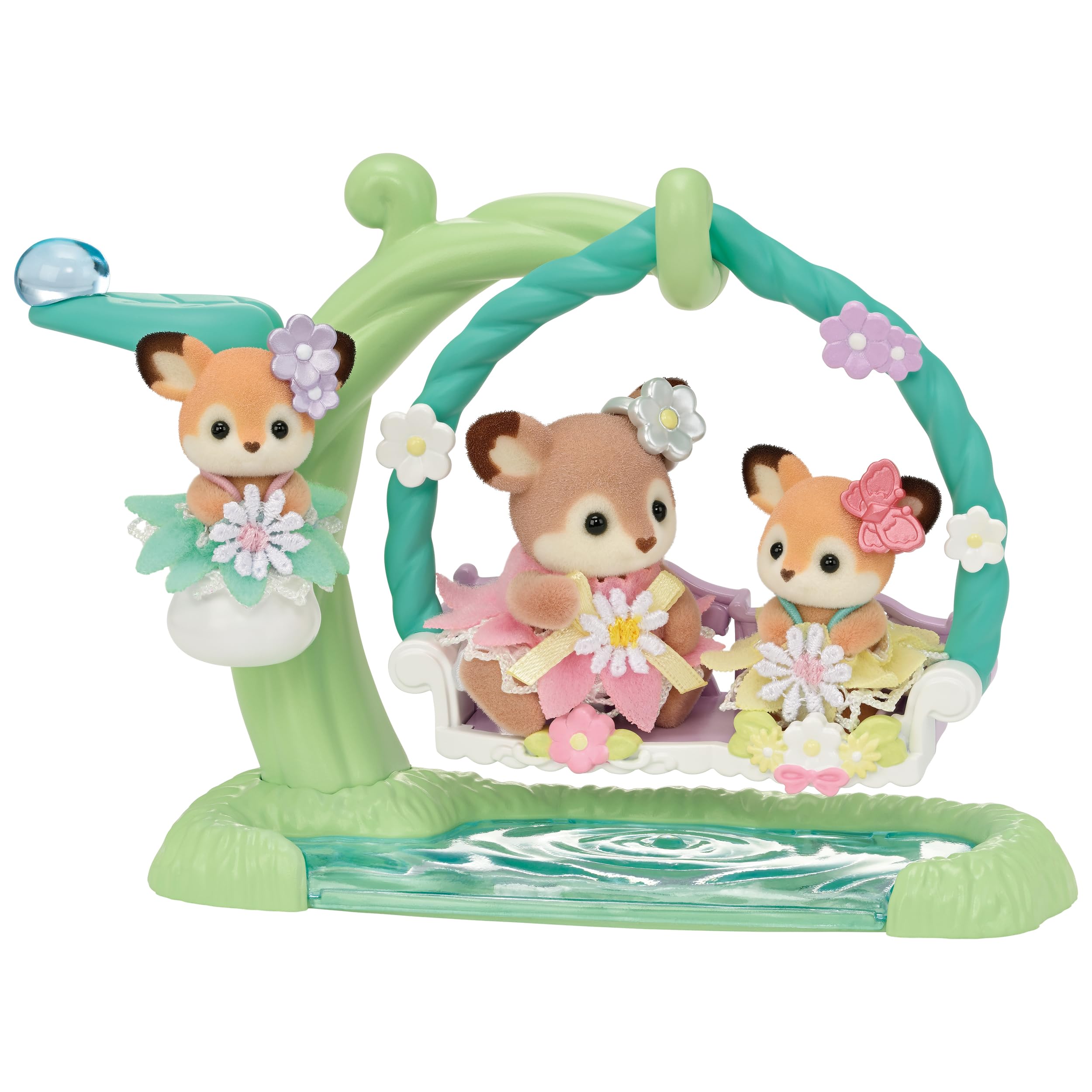 

Sylvanian Families Doll and Furniture Set Deer Waterside Swing ST Mark Ages 3 and Toy Sylvanian Families EPOCH [Baby - Set] FS-56 Certified, Up,