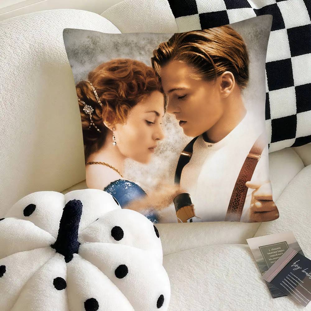 Movie Titanic Pillow Case Fashion Square Pillowcase Bedroom Sofa Room Ins Decoration Leisure