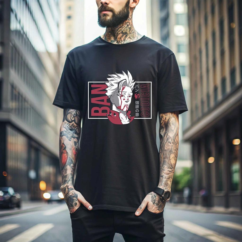100% Baumwolle TOPS UNISEX T-SHIRTS HERREN DAMEN The Seven Deadly Sins Shirt,Nanatsu No Taizai Anime Neues Unisex-T-Shirt 140