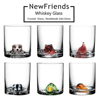 Neue Freunde Whiskeyglas Buntes 3D Tierkopf Weinglas Nordischer Stil Bär Wasserbecher Vogel Kaffeetasse Bierkrug Dropshipping