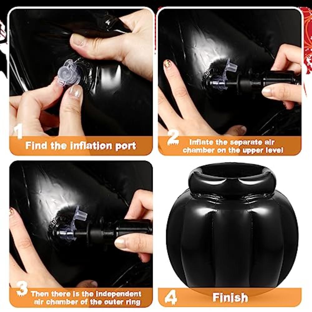 Event Decoration Giant Cauldron Birthday Celebration Chilled Beverages Easy Cleanup PVC Construction For Celebrations