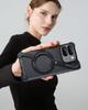 Eary Z Frame Case for Google Pixel 9 10 Pro Fold Minimalist Metal Phone Case With Magnetic 360°Rotatable Stand Shockproof Cover