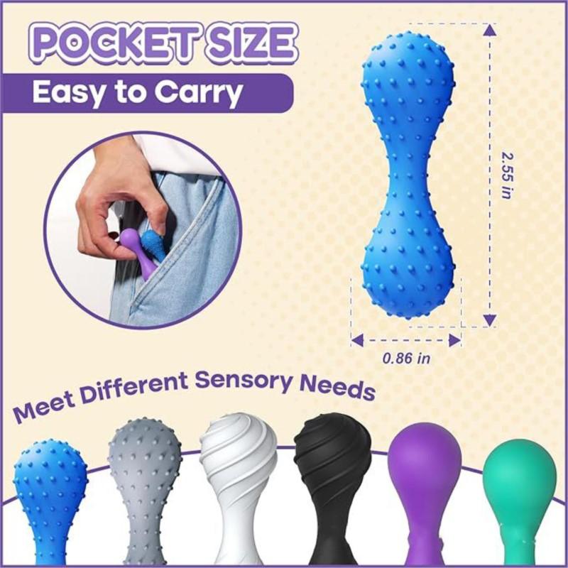 Latest Fidgeting Toys Adults Tactile Silicone Toys Fingertip Rotating Decompression Toy Finger Limit Edc Anti Stress   Toy