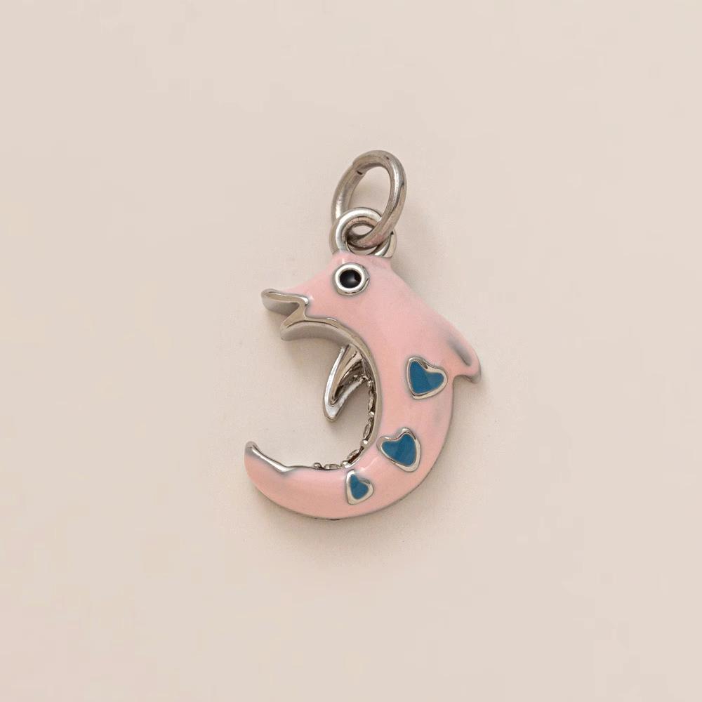 14k Copper Ocean Series Pendant: Enamel Fish, Shell, Conch, Starfish, Lobster, Dolphin Jewelry Accessories